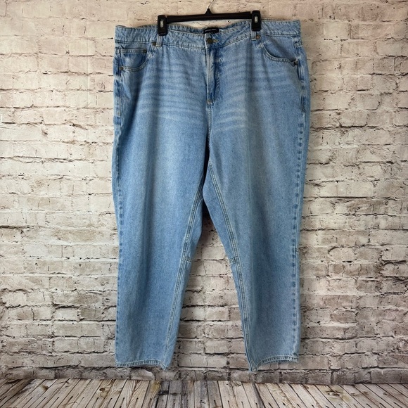 Universal Standard Women's High Rise DenimJeans Size 20 100% Cotton Medium Wash - Picture 1 of 7